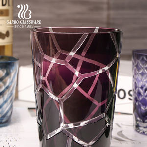 Petite commande verre à boire coloré 425ml verre à <span class=keywords><strong>whisky</strong></span> gravé verre à vodka saphir verre à <span class=keywords><strong>whisky</strong></span> cristal - Product Image 6