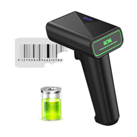 Escáner de Código de Barras 2D Inalámbrico con Soporte, Escaneo Automático, Lector de Códigos QR y PDF417 para Pagos Móviles