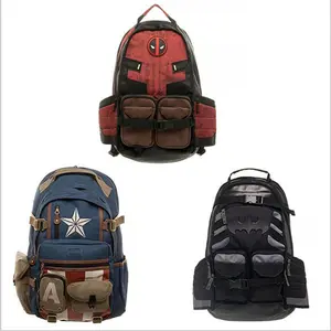 Marvel's new Dead Pool Backpack The Avengers Batmans Backpack Men's Backpacks