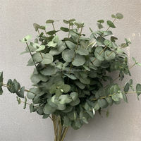 A-082 Veelgebruikte Eucalyptus tak plant bloemstuk enkele kunstmatige eucalyptus bladeren tak steel