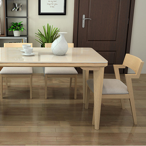 Nội Thất Hàng Đầu Hiện Đại Bằng Gỗ Óc Chó Cà Phê Nhà Hàng Phòng Tấm Rắn Ăn + Phòng + Bộ - Product Image 1