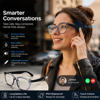 Lunettes Audio Intelligentes GM80 : Traduction IA, Appels Mains Libres, Stéréo HiFi, Contrôle Tactile, Idéales Sport, Conduite, Extérieur, IPX-4