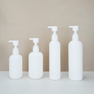 New <b>Empty</b> 200ml 300ml 400ml Matte White HDPE <b>Plastic</b> Shampoo Pump <b>Bottle</b> l 500ml Cosmetic Packaging - Product Image 4