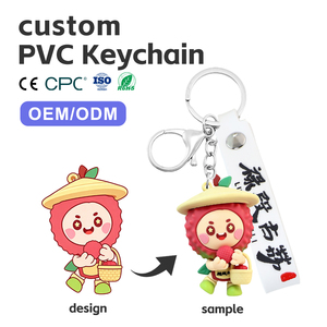 Porte-clés vierges promotionnels personnalisés Moon en PVC, thèmes Anime, <span class=keywords><strong>Spiderman</strong></span>, Kpop, Mini Gun, Pickleball, Shaker, Clavier, Fidget, de designer - Product Image 1