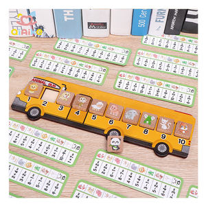 Juguetes educativos tempranos <span class=keywords><strong>de</strong></span> autobús <span class=keywords><strong>de</strong></span> matemáticas <span class=keywords><strong>de</strong></span> animales con 100 juegos <span class=keywords><strong>de</strong></span> <span class=keywords><strong>Ejercicios</strong></span> <span class=keywords><strong>de</strong></span> Matemáticas hechos <span class=keywords><strong>de</strong></span> Juguetes Educativos <span class=keywords><strong>de</strong></span> madera para niños - Product Image 1