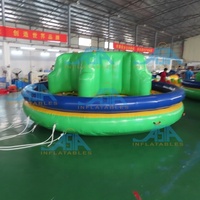 Jouet gonflable poulpe rotatif, poulpe volant UFO, bateau gonflable rotatif à tirer, tube rotatif disco, Twister galactique