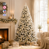 Innen-Weihnachtsbaumbeleuchtung mit Stecker, 8 Blitzmodi, Mehrfarbige LED, Vorgefertigte Dekoration für Vollständigen Weihnachtsbaum für die Feiertage