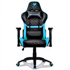 Chaise de bureau pivotante ergonomique à dossier haut <span class=keywords><strong>Cougar</strong></span> avec support lombaire moderne, réglable, pour jeux sur ordinateur, avec appui-tête, pour salon de jeu - Product Image 4