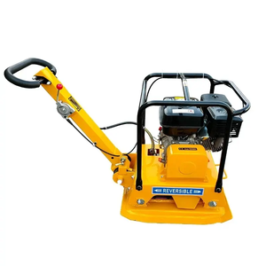 Piccolo compattatore Mini piastra con motore a benzina pesante manuale di vibrazione in gomma - Product Image 1