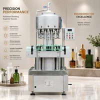 Machine de remplissage sous vide à pression négative anti-mousse, remplisseuse automatique haute précision 2400 bouteilles/heure pour alcools faiblement alcoolisés