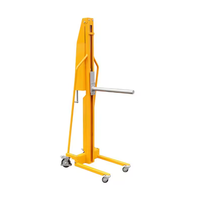 Nouveau mini élévateur manuel portable à manivelle avec fourche réglable, capacité 80kg/150kg, sur roues