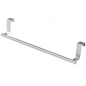 Kitchen Accessories <b>Over</b> <b>Door</b> Towel Rack Bar Holders Stainless Steel Bathroom Hanging <b>Hook</b> - Product Image 5