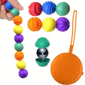 Balle sensorielle magnétique en silicone, silencieuse et texturée, pour l'ADHD - Product Image 3