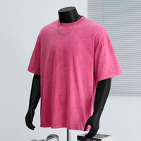 OEM Personnalisé Hommes Lavage À L'acide T-shirt Streetwear Hip Hop 100% Coton t-shirts Avec Logo Personnaliser T-shirt Vintage Surdimensionné