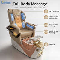 Fauteuil de pédicure électrique professionnel inclinable avec spa pour les pieds et fonction de massage pour salon de beauté, avec brumisateur