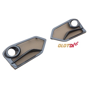 Pare-chocs avant en FRP de style JS avec caches de feux antibrouillard pour Honda Civic 10ème génération TYPE R FK8, tuning automobile - Product Image 4