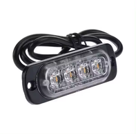 Feux de détresse à LED en aluminium 6 LED, feux de signalisation clignotants pour voitures, feux de signalisation pour pompiers, ambulances, feux de signalisation LED 12V 24V, feux latéraux pour camions