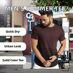 T-shirts d'été à manches courtes pour hommes, écologiques, séchage rapide, vente en gros, best-sellers, décontractés, couleur unie, col rond, style streetwear - Product Image 2