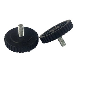 Pieds réglables M8X50 à grande denture, patins antidérapants en plastique pour meubles, armoires et placards - Product Image 2