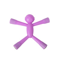 Jouet magnétique flexible en forme de petit homme, figurine magnétique colorée, jouet éducatif créatif pour enfants, vente en gros personnalisée