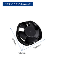 EC 172x150x51mm 110-220V Axiallüfter mit Kugellager, 70.000 Stunden Lebensdauer, Kunststoffblätter, Luftkühlung, OEM ODM Abluftventilator