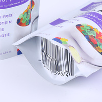 Pochette personnalisée en PE pour compléments alimentaires pour bébés, poudre, fermeture éclair étanche, emballage de qualité alimentaire