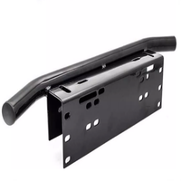 Support de plaque d'immatriculation avant de voiture en acier inoxydable personnalisé avec revêtement en poudre noire
