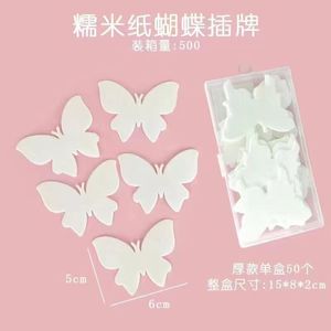 Glutinous Edible Rice Paper Wafer <strong>Butterfly</strong> Cupcake Picks White Pink <strong>Purple</strong> <strong>Butterfly</strong> <strong>Cake</strong> Cupcake Toppers - Product Image 3