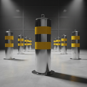 Borne de sécurité pour parking avec base lourde |   Poteau de sécurité pour parking avec base lourde - Product Image 6