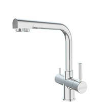 Robinet de cuisine en acier inoxydable 304 sans plomb, mitigeur chaud/froid avec filtre à eau potable, robinet 3 voies pour évier de cuisine