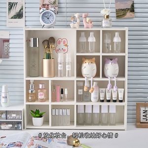 <b>Desktop</b> Storage Shelf 3 Layers Rectangle Multipurpose <b>Standing</b> Type For Office Dormitory <b>Desktop</b> Organization - Product Image 1