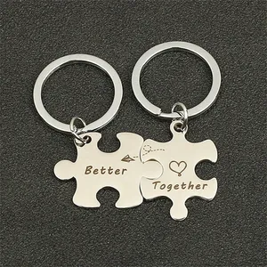 Set <span class=keywords><strong>de</strong></span> Regalos 'Mejor Juntos' para Novio o Novia, Regalos para Relaciones a Distancia, Regalos <span class=keywords><strong>de</strong></span> San Valentín, Llavero con <span class=keywords><strong>Piezas</strong></span> <span class=keywords><strong>de</strong></span> <span class=keywords><strong>Rompecabezas</strong></span> para Parejas - Product Image 5