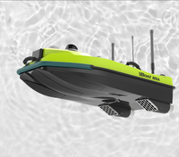 Bateau d'arpentage hydrographique sans pilote Hi-Target iBoat BSA USV, compatible avec sondeur à écho à faisceau unique, équipement d'arpentage hydrographique