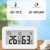 OEM Customizable Degree Meter Monitor Indoor Mini Portable Temperature Humidity Monitor with Digital LCD Display