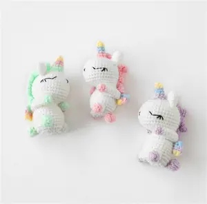 S9942 New 2023 Amigurumi Handmade Plush Toys Crochet Doll Gift Decoration Stuffed Animal Unicorn for Boys Girls
