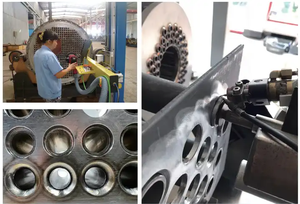 เครื่องเชื่อมแบบหมุนได้รอบทิศทางสำหรับงานเชื่อมท่อเปลี่ยนความร้อนแบบแผ่นต่อแผ่นอัตโนมัติ พร้อมระบบเชื่อม TIG ยี่ห้อ Hualong - Product Image 2