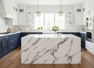 Encimera de Cuarzo Jade Diano Gold de Vietnam, Gran Losa de 20 mm, Moderna y Ecológica, para Hotel, Baño, Cocina, Modelo 3D - Product Image 6