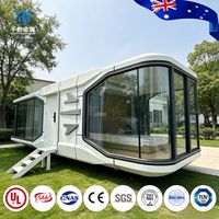 Maison capsule spatiale modulaire préfabriquée pour complexe hôtelier et vacances en famille, fournie directement par l'usine