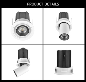 6W 8W 14W 20W 32W thiết kế mới 360 độ xoay COB LED Trần lõm cố định có thể thu vào Downlight - Product Image 4