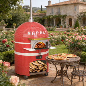 <span class=keywords><strong>Four</strong></span> à pizza au gaz avec fond en pierre, <span class=keywords><strong>four</strong></span> à pizza au gaz commercial pour une pizza italienne authentique, cuisine de restaurant - Product Image 1