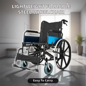 CE Certified Lightweight Portable <strong>Manual</strong> <strong>Wheelchair</strong> Trolley Scooter for Elderly Use Support Weight 150kg <strong>Wheelchair</strong> - Product Image 4