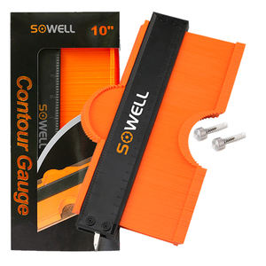 Zwo — jauge de contour en métal, duplicateur de forme de 10 pouces avec serrure, mètre de mesure pour modelage des bords - Product Image 1