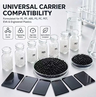 Masterbatch de carbone noir universel pour film soufflé par injection PE PP ABS PC PET, avec 55% 45% 40% 35% 30% 20% de contenu en carbone noir