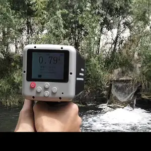 Sensor de velocidad de flujo de agua de radar portátil sin contacto de 24GHz para monitoreo de ríos y aguas residuales