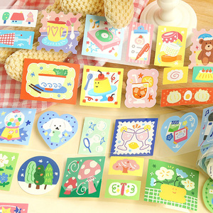 1 <b>Roll</b> of Tape Synthetic <b>Paper</b> Die Cut Tape Colourful Dreamland Series Sticker <b>Roll</b> - Product Image 2