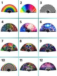 Large Red Bamboo Chinese Hand Fan Loud Clacks Folding Custom Logo Option-<b>Festival</b> <b>Gift</b> for Promotional Party Supplies - Product Image 5