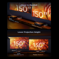 Projecteur à ultra courte focale Formovie Theater Premium T2 Triple couleur laser 4k Projecteur de cinéma maison avec Google TV