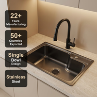 Évier de cuisine en acier inoxydable à bol unique Offre Spéciale Dernier équipement de blanchisserie commercial Prix compétitif pour usage domestique