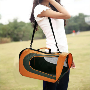 Breathable Dog <b>Backpack</b> <b>Large</b> Capacity Portable Pet Carrier For Travel Outings Oxford Material Solid Color Blocking Design - Product Image 3