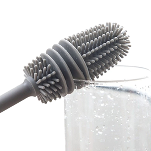 Ánh nắng mặt trời thân thiện với môi Silicone làm sạch món ăn bàn chải và nhà vệ sinh giống cây chổi với thiết kế tay hộp đóng gói xà phòng cho sàn xe - Product Image 1